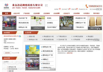 青岛展示型网站建设公司 企业网站设计制作图片大全与迅诺网络科技实践